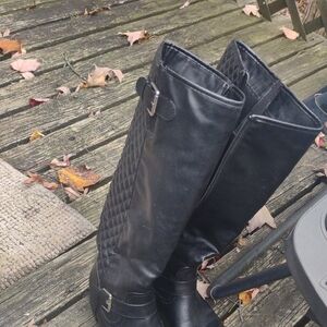 Target Black Quilted Winter Boots